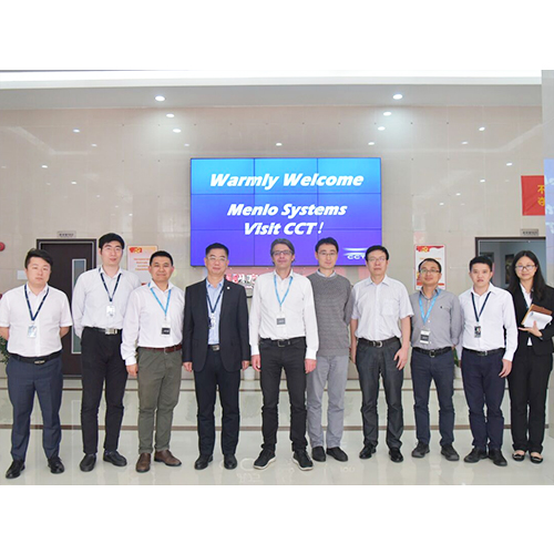 德國Menlo Systems總裁Michael Mei等一行蒞臨華訊方舟集團考察交流